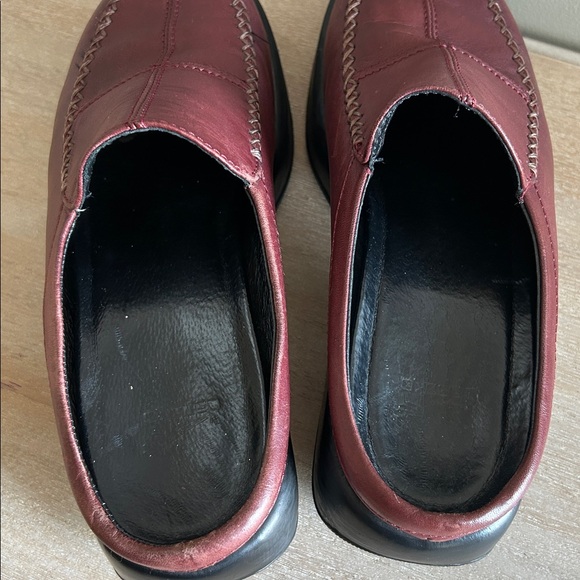 Dansko womens leather burgundy clog mule slip on casual comfortable shoe size 38 - Picture 6 of 11